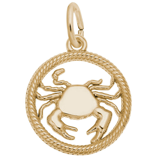 Elegant Cancer Crab Charm - Zodiac Symbol Jewelry for Astrology Lovers 4776