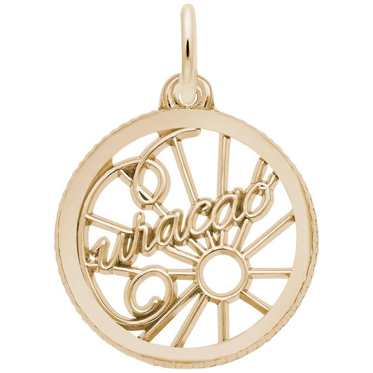 Curacao Script Open Disc Charm