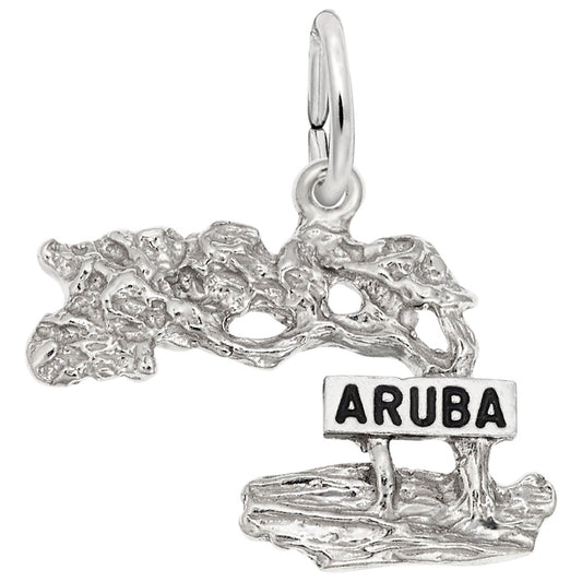 Aruba Cypress Tree Charm - Travel Souvenir Jewelry for Nature Lovers 4843