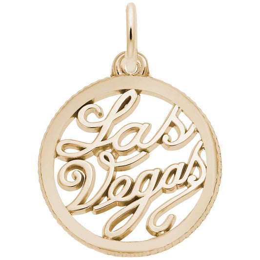 Las Vegas Open Disc Charm - Travel Souvenir Jewelry for Adventurers 4855