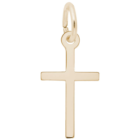 Small Thin Cross Charm