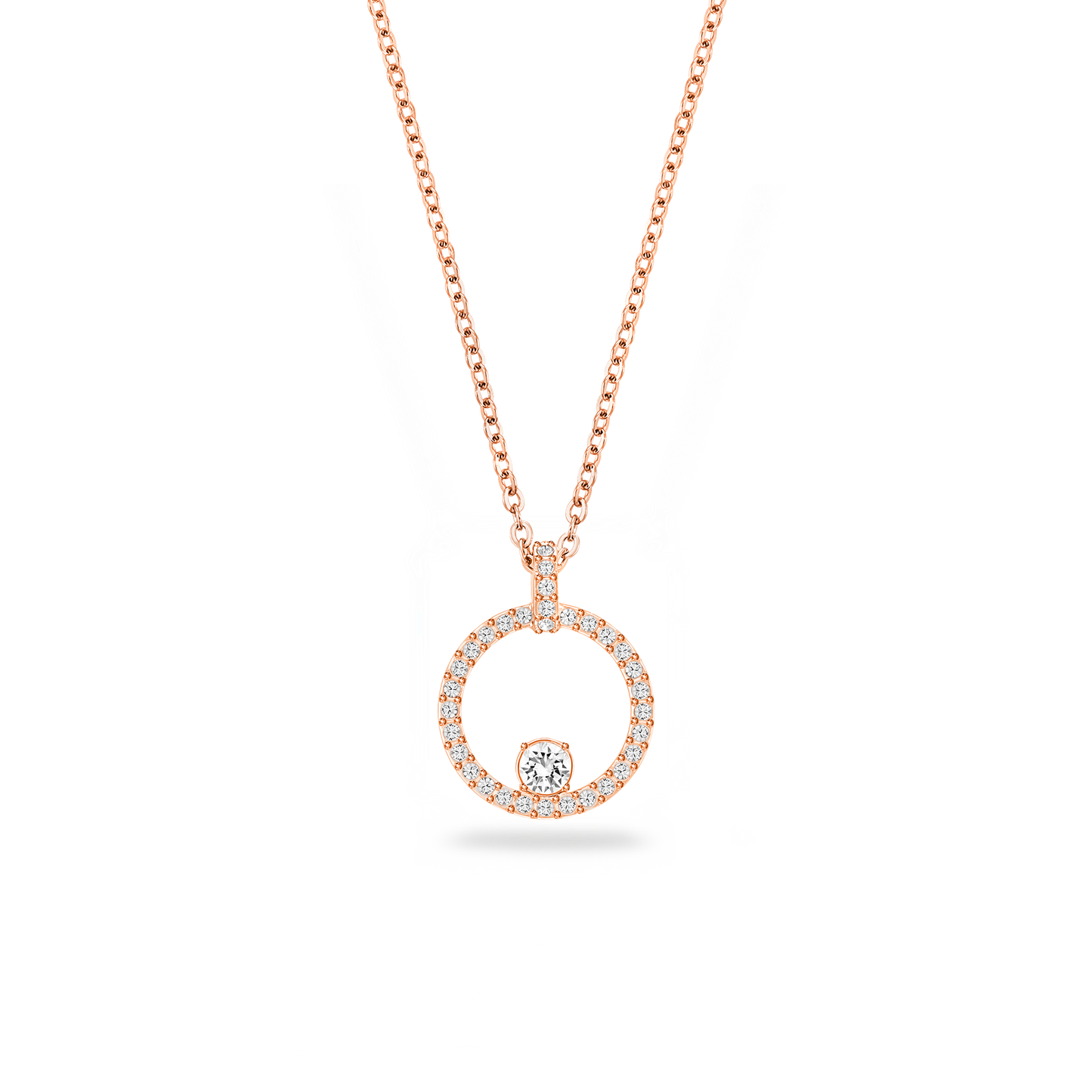 Swarovski Constella pendant, White, Rose gold-tone plated