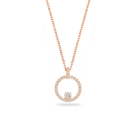 Swarovski Constella pendant, White, Rose gold-tone plated