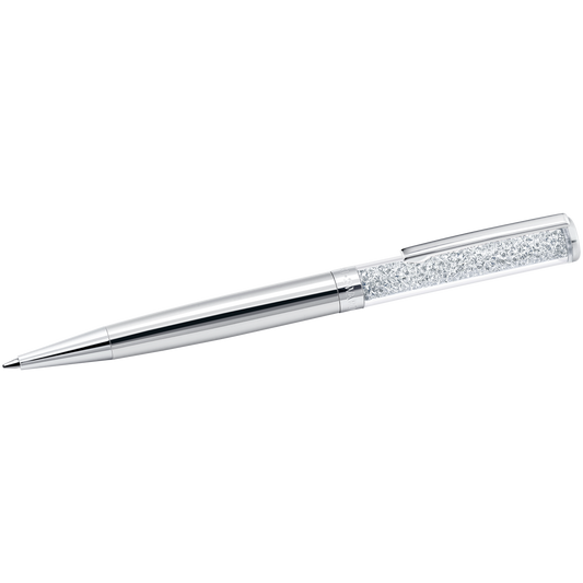 Swarovski Crystalline ballpoint pen, Silver tone, Chrome plated