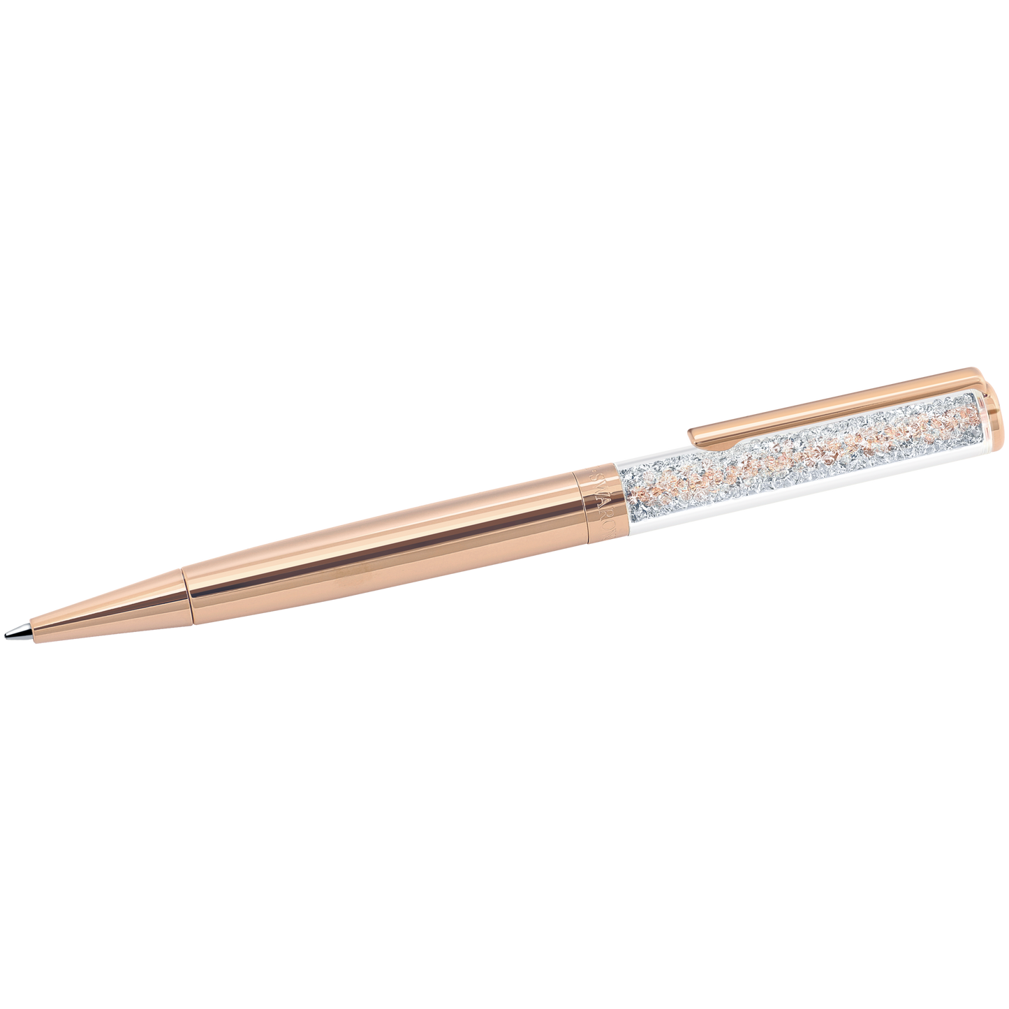 Swarovski Crystalline ballpoint pen, Rose gold tone, Rose gold-tone plated