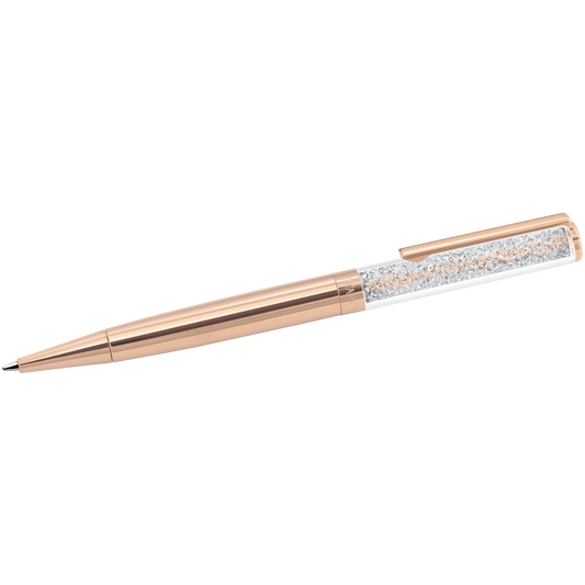 Crystalline ballpoint pen, Rose gold tone, Rose gold-tone plated
