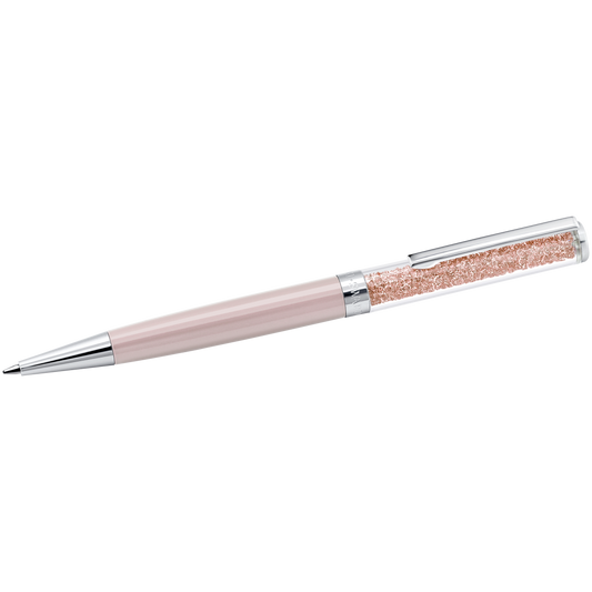 Swarovski Crystalline ballpoint pen, Pink, Pink lacquered, Chrome plated
