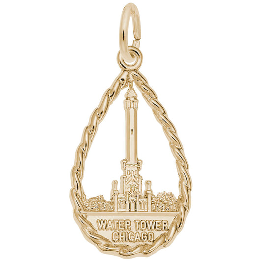 Chicago Water Tower Charm - Travel Souvenir Jewelry for Collectors 5240