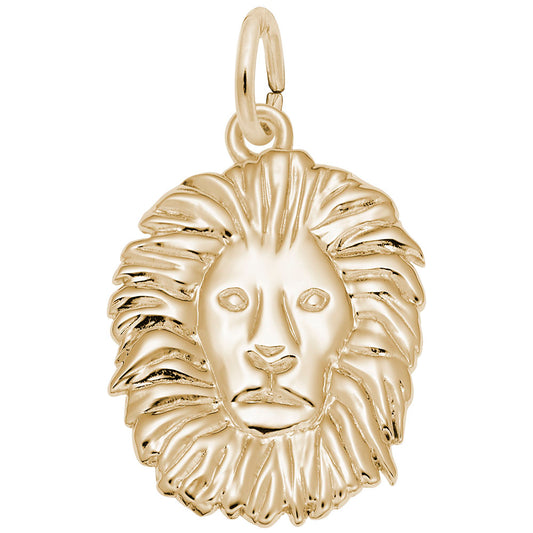 Elegant Lion Head Charm for Animal Lovers - Unique Zoo Jewelry 5254