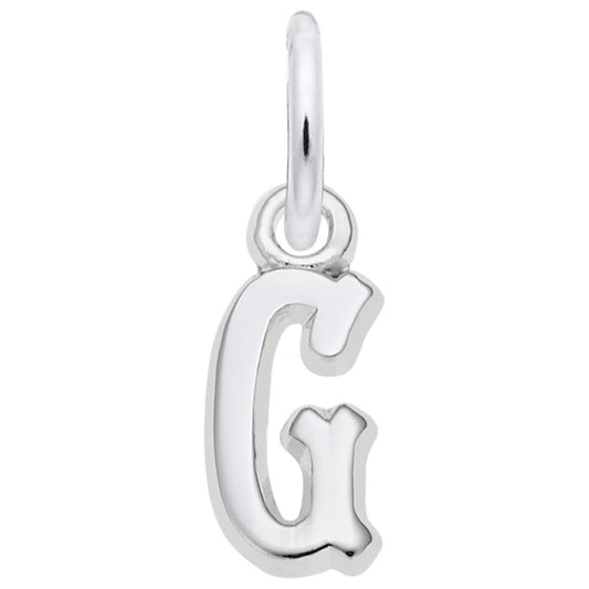 Small Serif Initial G Charm - Elegant Personalized Jewelry 5420-007