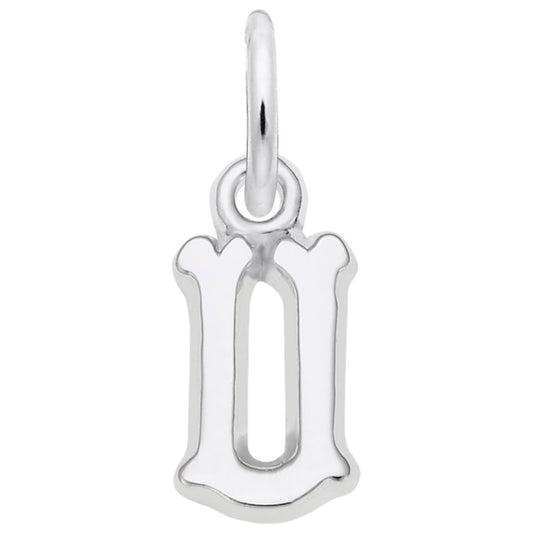 Small Serif Initial U Charm - Elegant Personalized Jewelry Piece 5420-021