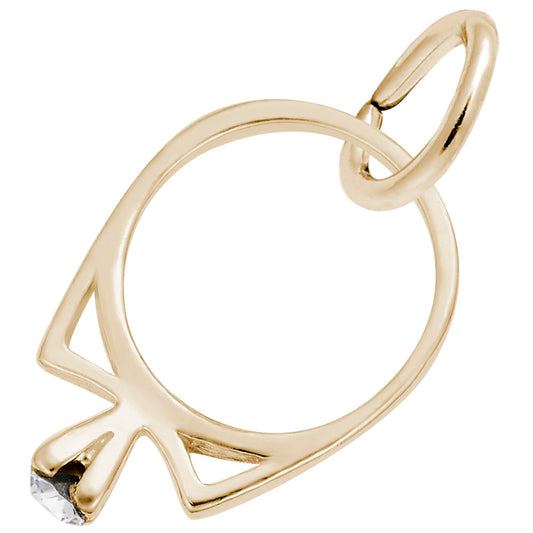 Elegant Engagement Ring Charm for Special Occasions Jewelry 5489