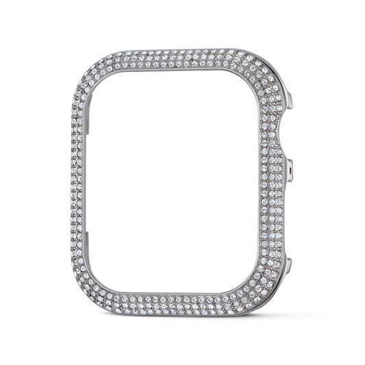 Swarovski Sparkling case, For Apple Watch® Series 4 & 5, 40 mm, Silver tone