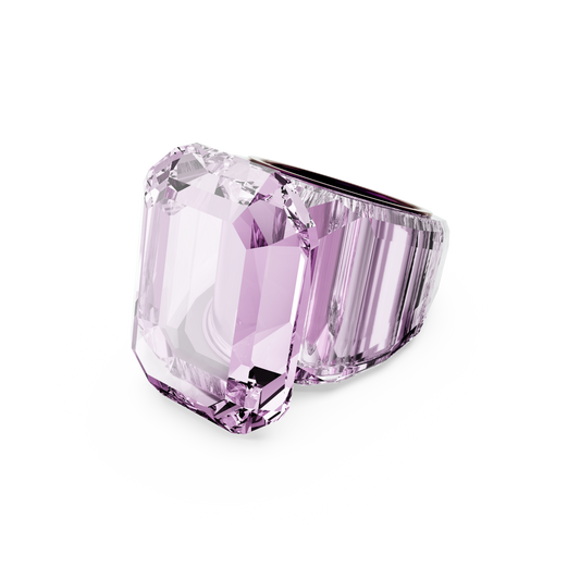 Swarovski Lucent cocktail ring, Octagon cut, Pink