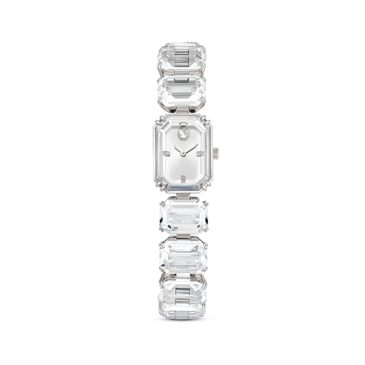 Swarovski Watch, Octagon cut bracelet, White, Stainless Steel
