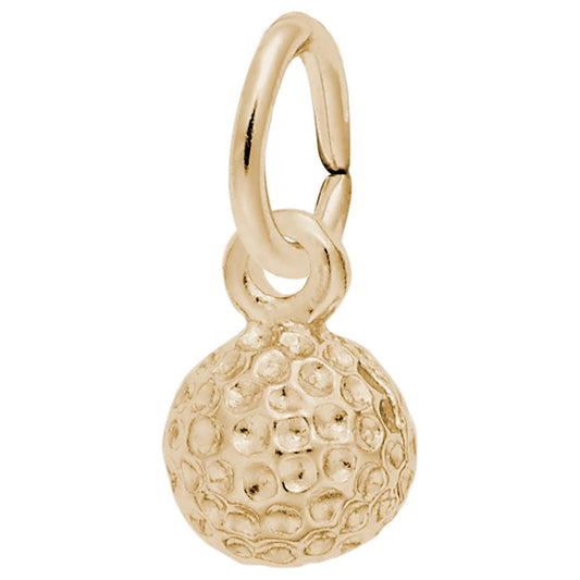 Golf Ball Accent Charm for Bracelets - Perfect Sports Jewelry 5629