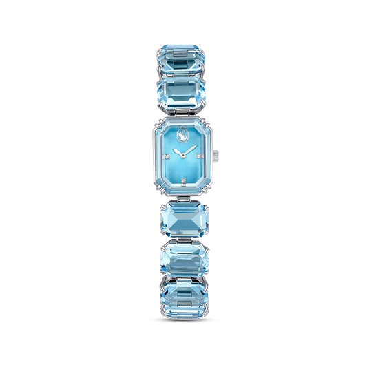 Swarovski Watch, Octagon cut bracelet, Blue, Stainless Steel