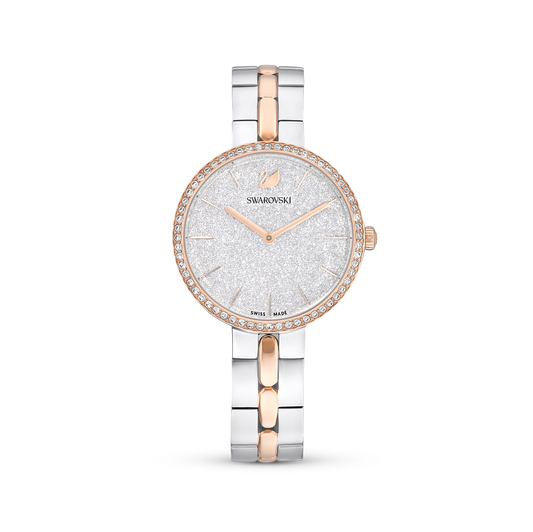 Swarovski Cosmopolitan watch, Swiss Made, Metal bracelet, White, Mixed metal finish