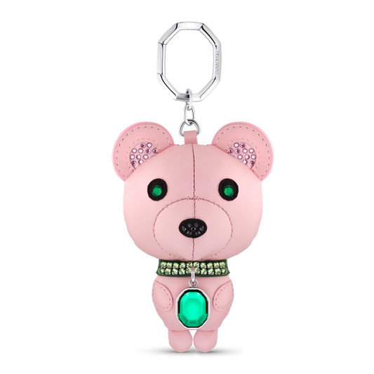 Icons key ring, Bear, Multicolored, Stainless steel