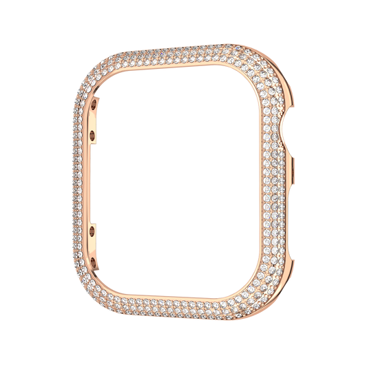 Swarovski Sparkling case, For Apple Watch® Series 7, 41 mm, Rose gold tone