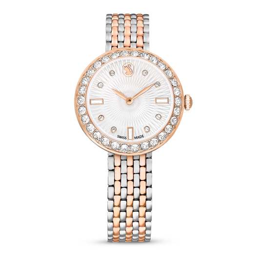 Swarovski Certa watch, Swiss Made, Metal bracelet, Rose gold tone, Mixed metal finish
