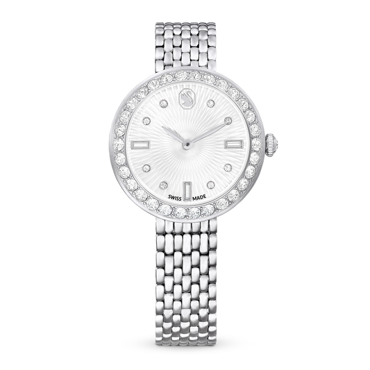 Swarovski Certa watch, Swiss Made, Metal bracelet, Silver tone, Stainless steel
