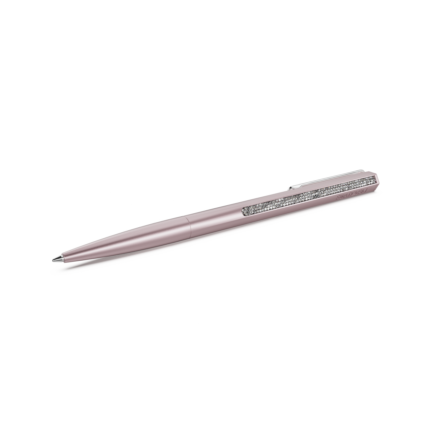 Swarovski Crystal Shimmer ballpoint pen, Pink lacquered, Chrome plated