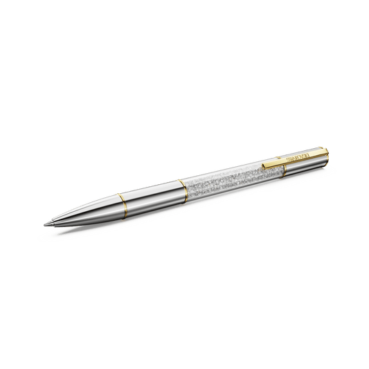 Crystalline ballpoint pen, Silver tone, Mixed metal finish
