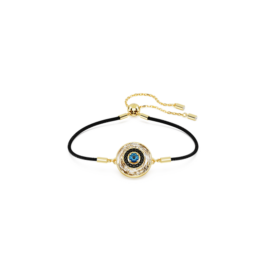 Swarovski Symbolica bracelet, Evil eye, Multicolored, Gold-tone plated