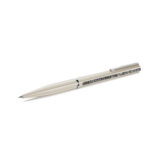 Swarovski Crystal Shimmer Glide ballpoint pen, Beige, Beige lacquered, Chrome plated