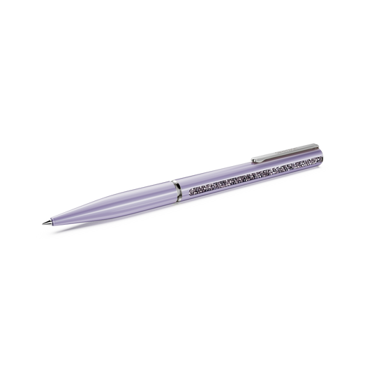 Swarovski Crystal Shimmer Glide ballpoint pen, Purple, Purple lacquered, Chrome plated