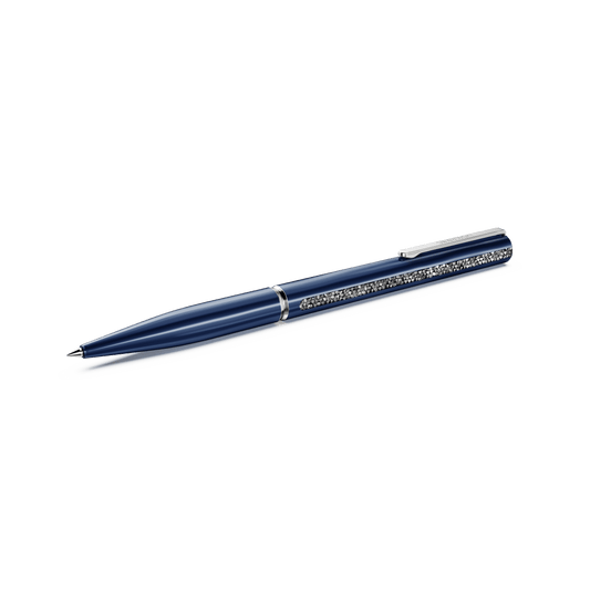 Shimmer ballpoint pen, Blue, Blue lacquered, Chrome plated