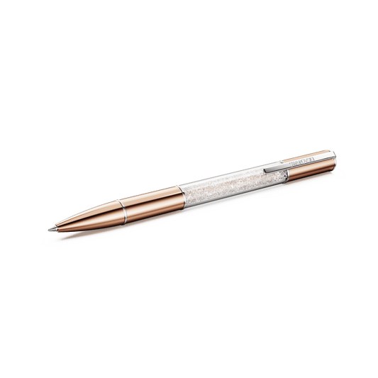 Crystalline ballpoint pen, Rose gold tone, Rose gold-tone plated