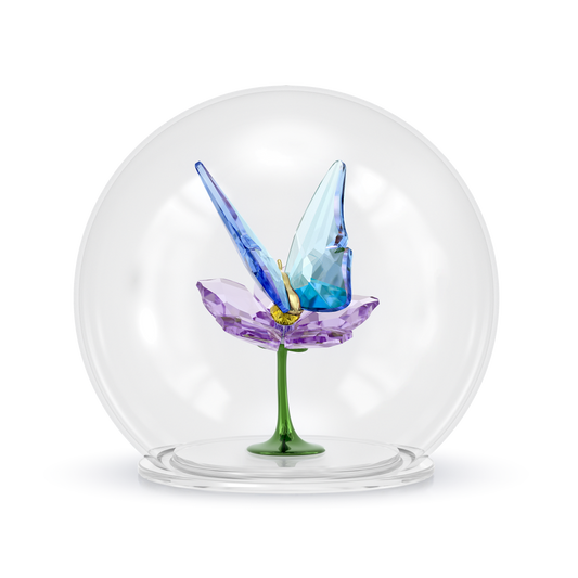 Idyllia Glass Ball Butterfly and Flower