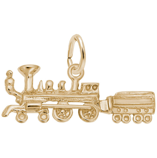 Steam Train Charm for Bracelets - Vintage Transportation Jewelry 5733