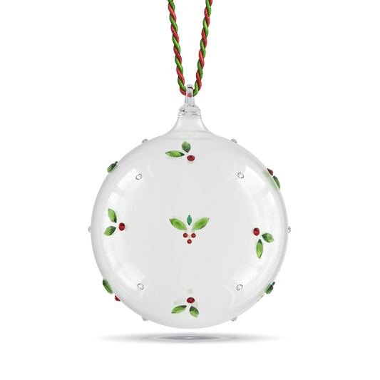 Holiday Cheers Mistletoe Ball Ornament