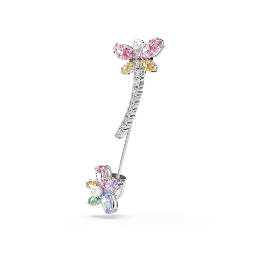 Ariana Grande x Swarovski brooch, Mixed cuts, Dragonfly, Multicolored, Rhodium plated