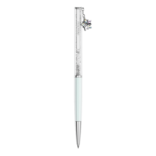 Annual Edition Crystalline ballpoint pen 2027 ballpoint pen, White lacquered, Chrome plated