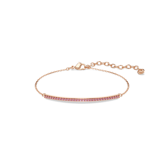 Only bracelet, Round cut, Pink, 18K rose gold finish