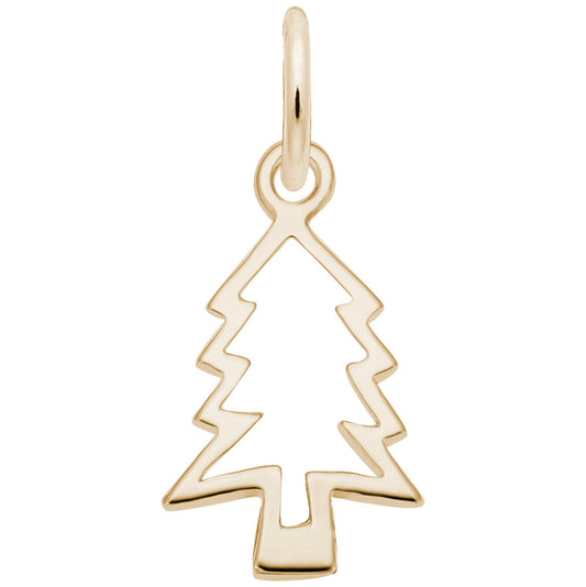 Christmas Tree Cut-Out Charm for Holiday Jewelry & Gifts 5780