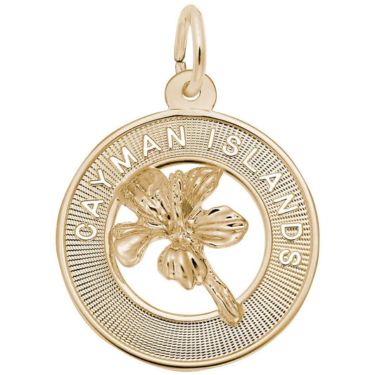 New Cayman Islands Hibiscus Charm for Travel Lovers & Collectors 5920