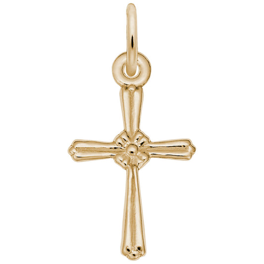 Elegant Cross Accent Charm for Special Occasions & Religious Gifts 6004