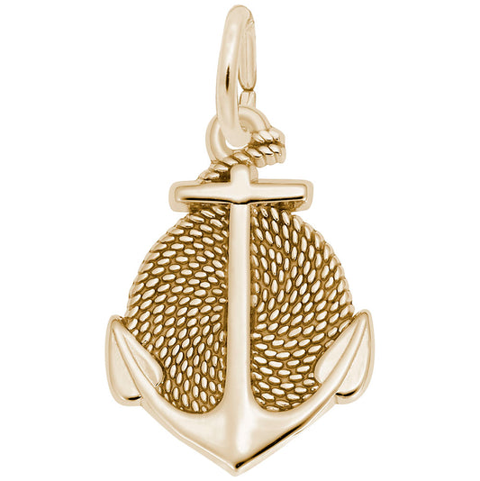Rope Circle Anchor Charm - Nautical Jewelry for Sea Lovers 6140
