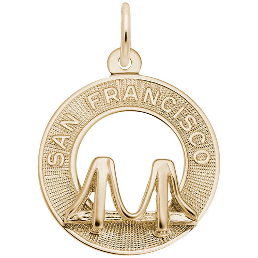 San Francisco Bridge Ring Charm - Travel Souvenir Jewelry 6192