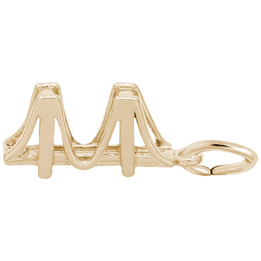 Small Golden Gate Bridge Charm - Travel Souvenir Jewelry Piece 6193