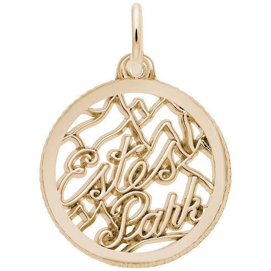 Estes Park Disc Charm - Colorado Travel Souvenir Jewelry 6199