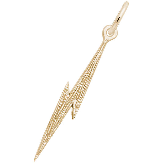Spring Lightning Bolt Charm - Unique Jewelry for Seasonal Style 6219