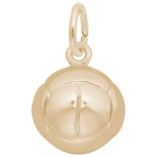 Volleyball Charm - Sterling Silver Sports Jewelry for Players 6232