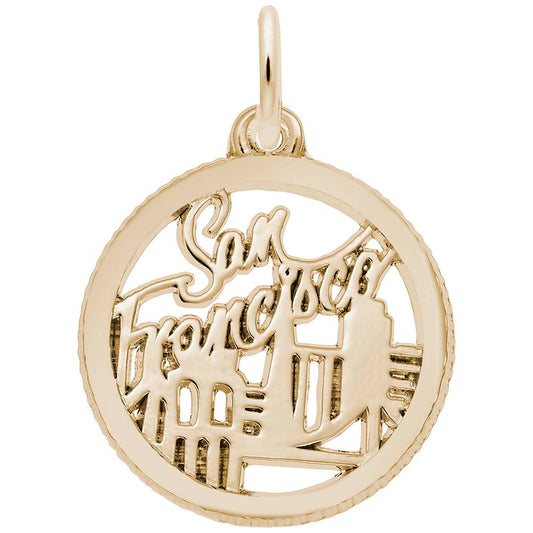 San Francisco Disc Charm - Travel Souvenir Jewelry for Adventurers 6263