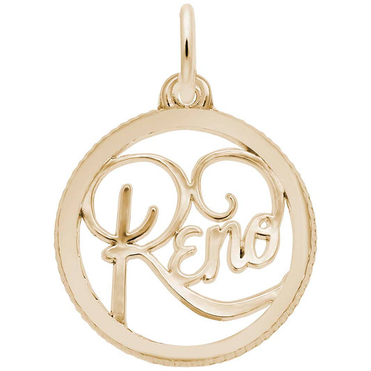 Reno Disc Charm - Travel Souvenir Jewelry for Nevada Lovers 6287
